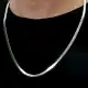 Handcrafted 92.5 Sterling Silver Unisex Snake Chain